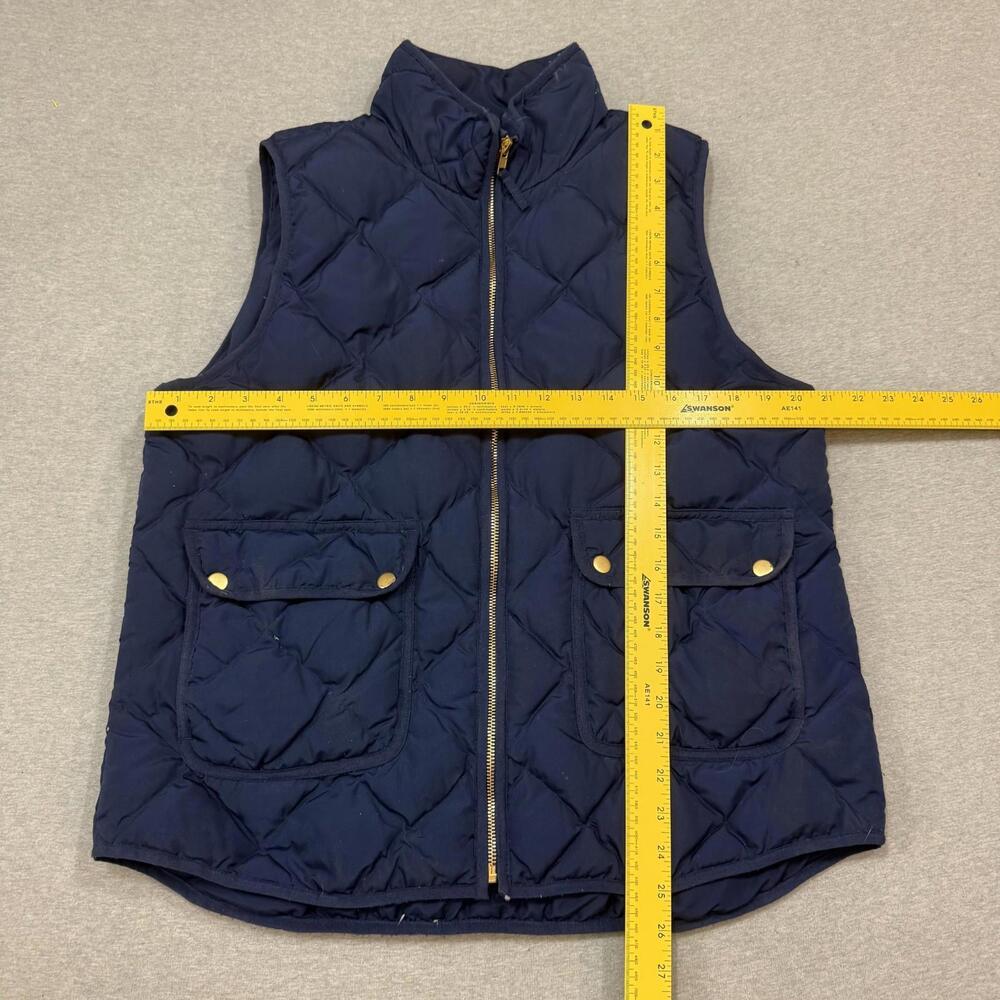 Woolrich Down Puffer Vest Adult XL Navy Blue Full Zip Quilted Sleeveless Cottage - Picture 2 of 6
